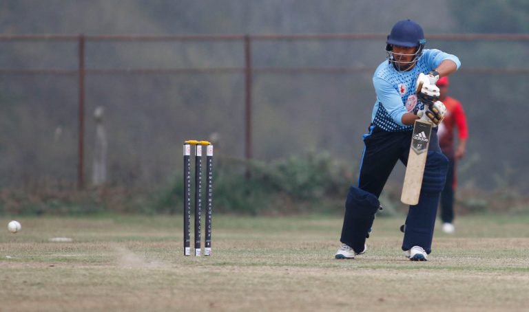 Gyanendra Malla hits first fifty of the season