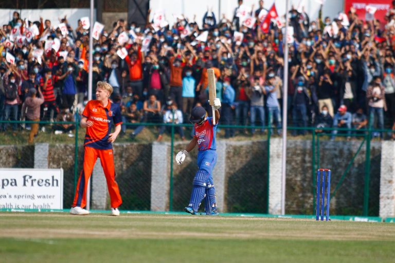 What happened when Nepal and Netherlands last met in the T20I Tri-nation series final?
