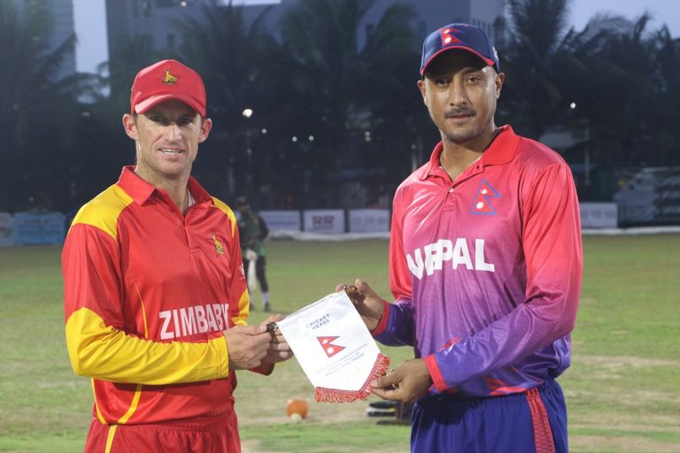 Nepal loses to Zimbabwe in Singapore T20 tri-series opener