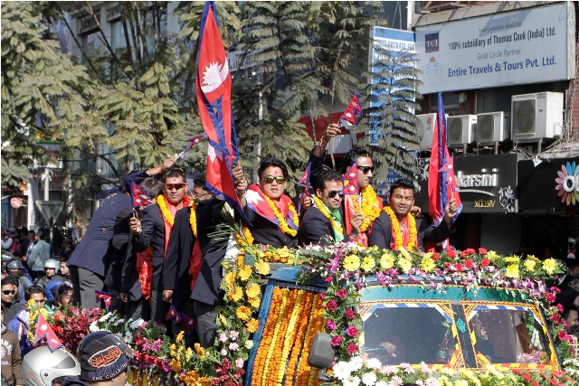 Kathmandu Witness to Grand Victory Parade
