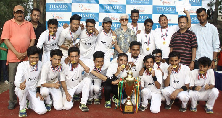 Nepal Commerce lift BBA Cup Trophy after Super Over