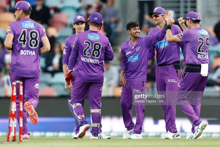 Lamichhane grabs two wickets in his debut for Hobart Hurricanes