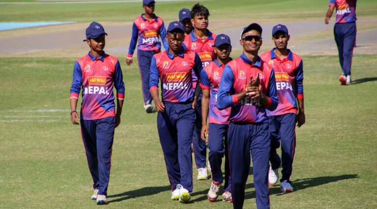 Nepal U19s post 343 against Kuwait after a century from Dev and Arjun