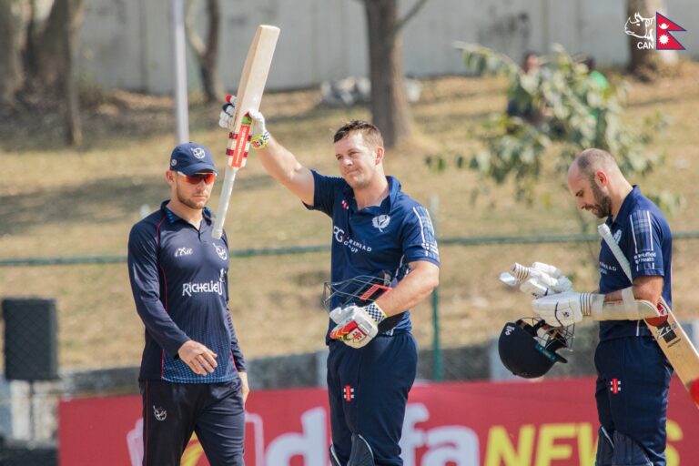George Munsey bats Scotland to thumping ten-wicket victory