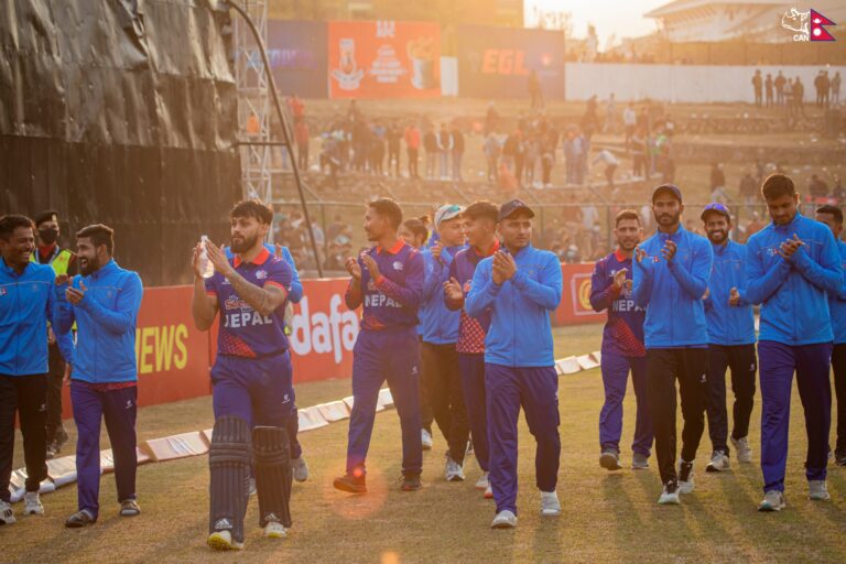 What new records did Nepal set after a sensational win against Namibia?
