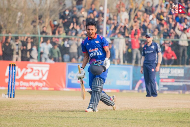 Rohit Paudel lead Nepal to stunning win over Scotland
