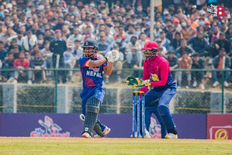 Rohit hits fifty as Nepal post 248 against UAE despite a shaky start