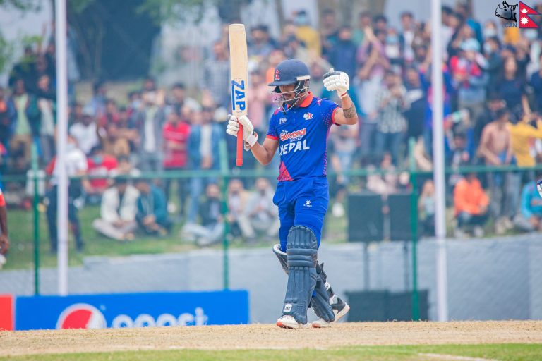Sompal Kami hits second ODI half-century
