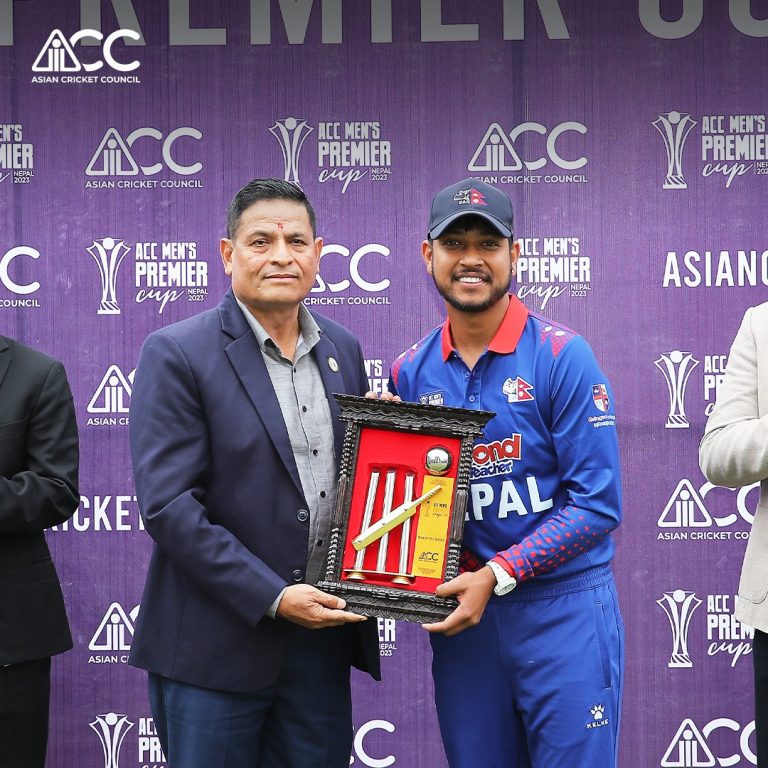 Sandeep Lamichhane named Player of the Series