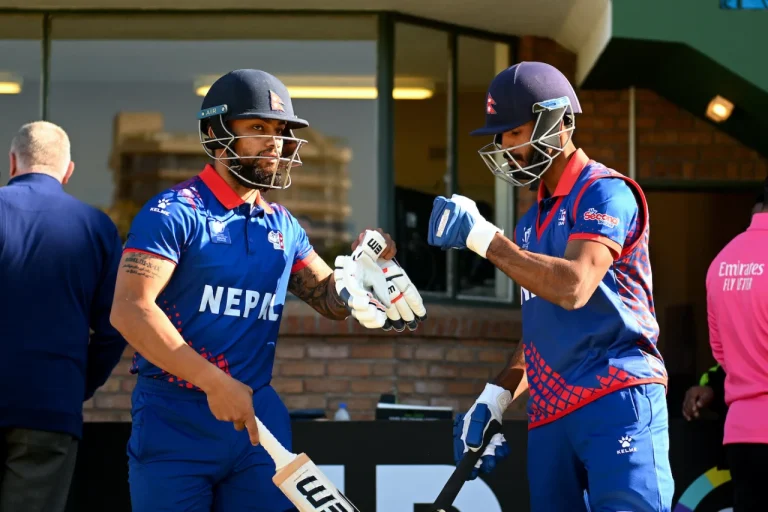 Bhurtel-Aasif guide Nepal to 290 against Zimbabwe in the tournament opener 