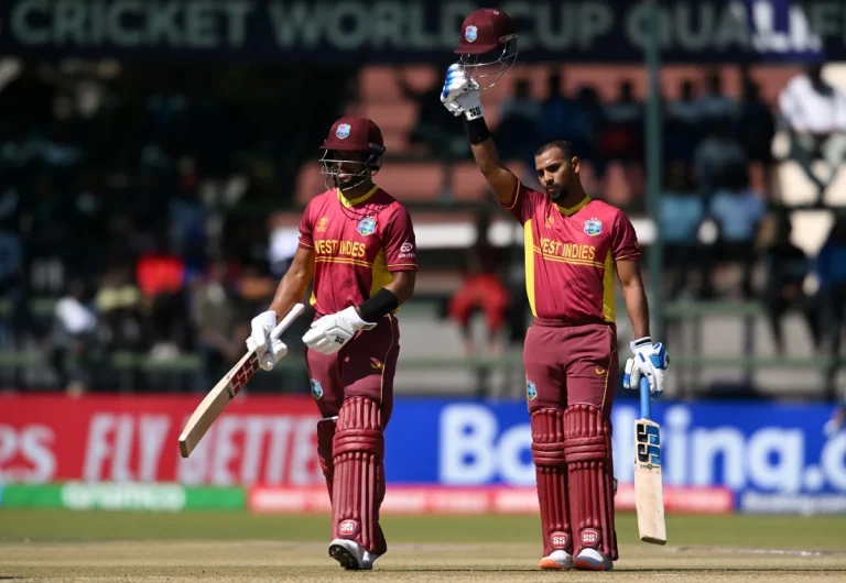 West Indies sets a target of 340 runs against Nepal