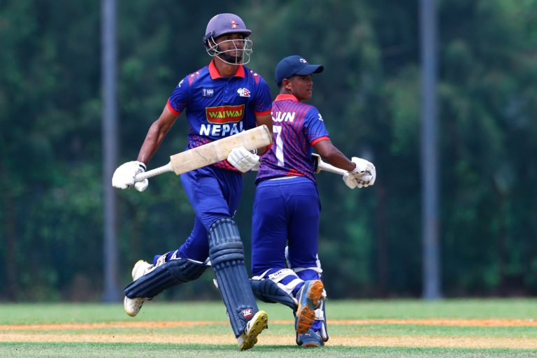 Nepal U19 post 280 runs against UAE U19 in the final
