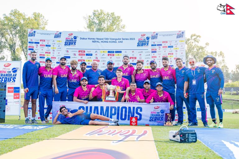 UAE outplay Nepal in the final to clinch T2OI Triangular Series title