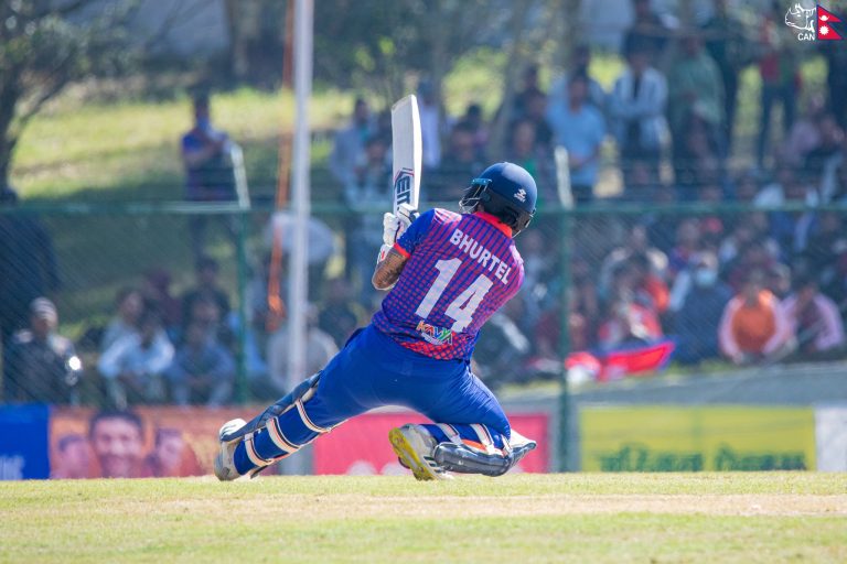 Bhurtel became the second Nepali batter to breach 1,000 runs in T20I