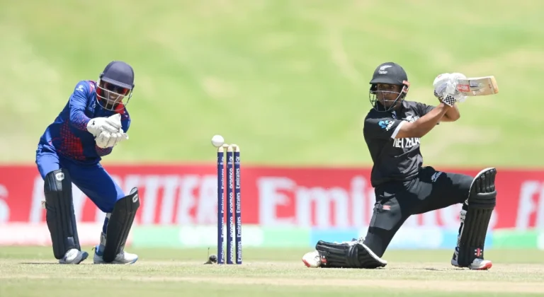 New Zealand U19 post 302 runs against Nepal U19