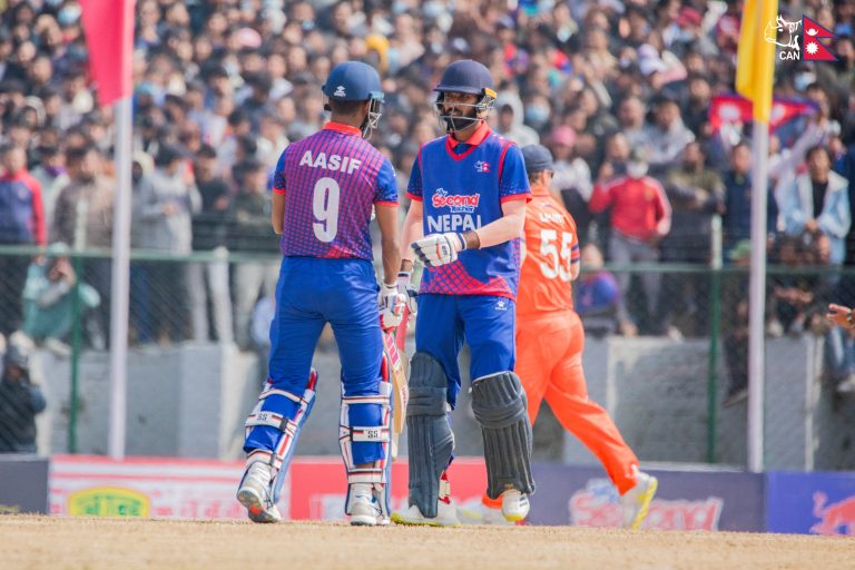 Nepal dominates the Netherlands with a thumping nine-wicket victory