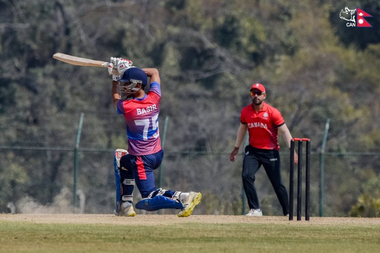 Nepal A posts 216 against Canada XI after Basir Ahamad’s fifty