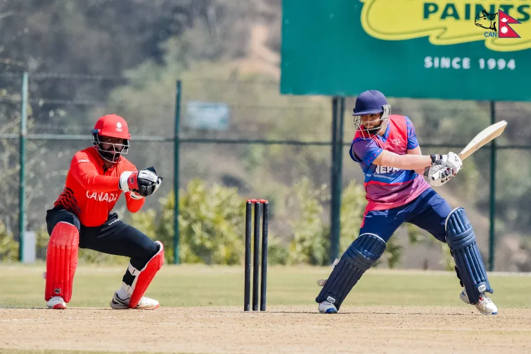 Nepal A bowled out for 181 against Canada XI in a series decider