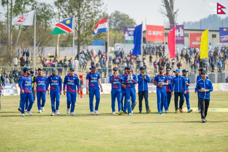Nepal clinches thrilling victory over Namibia to keep final hopes alive